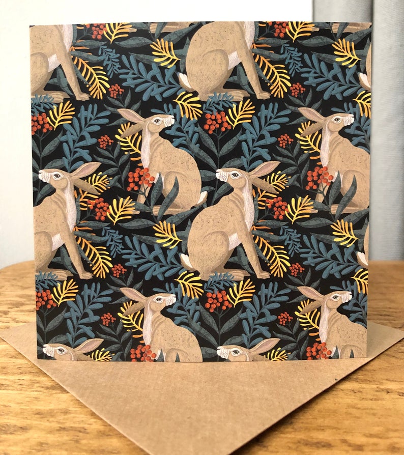 Hare Pattern Card