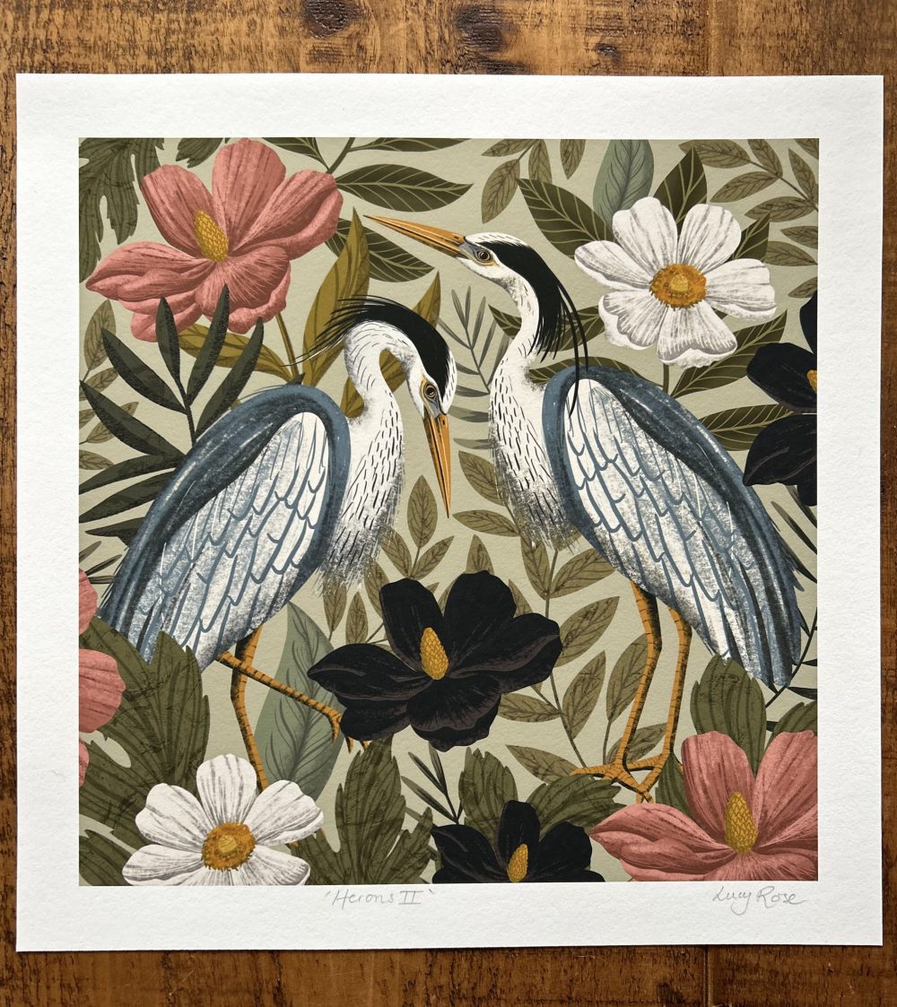 Lucy Rose Illustration- Herons print